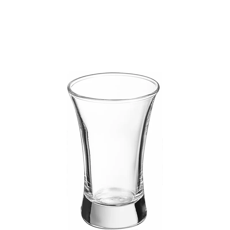 7 cl - Hot Shot Bicchiere Shot in Vetro - Set 12 Pezzi