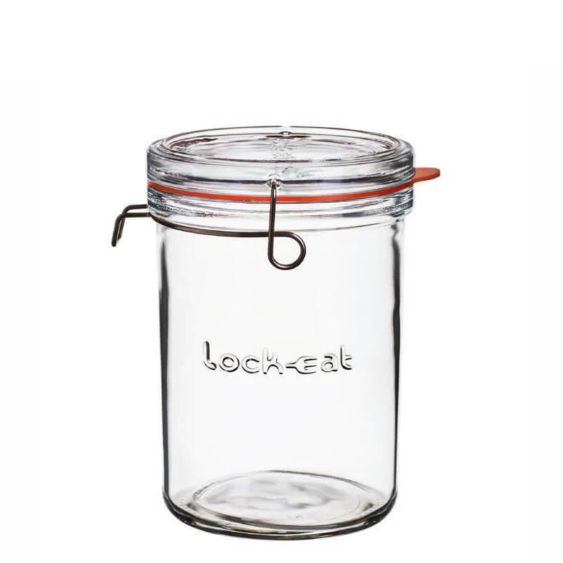 1 Litro - Lock Eat Terrina in Vetro - Set 6 Pezzi