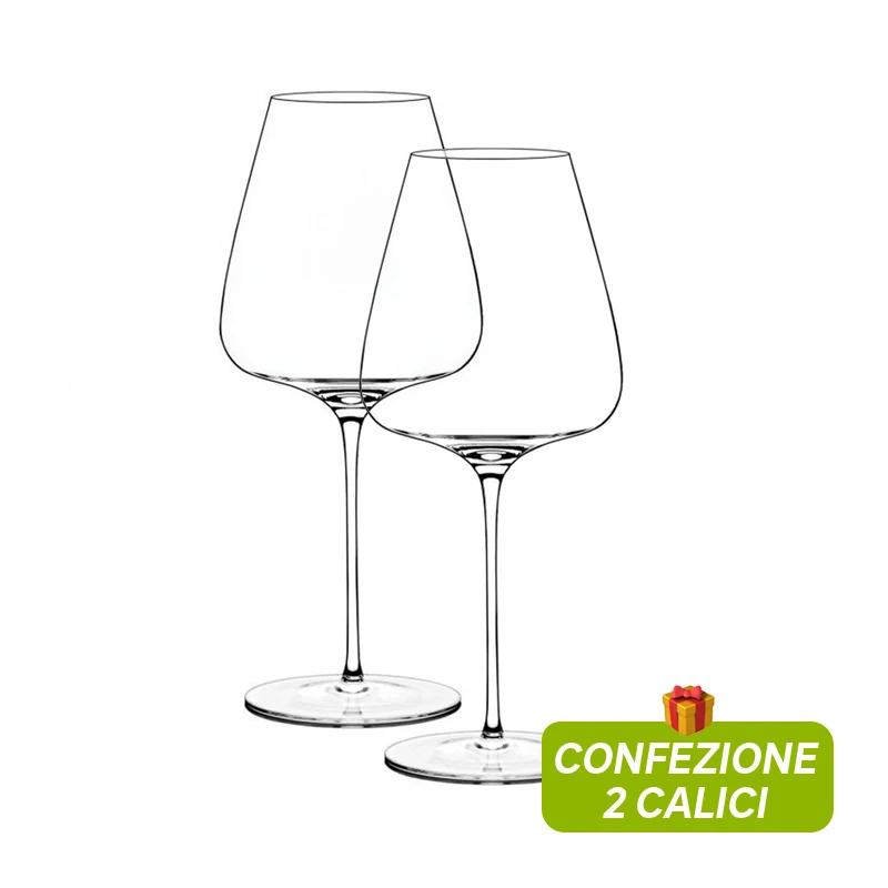 71 cl - T-Made 70 Calice Vino Rosso in Vetro - Set 2 Pezzi