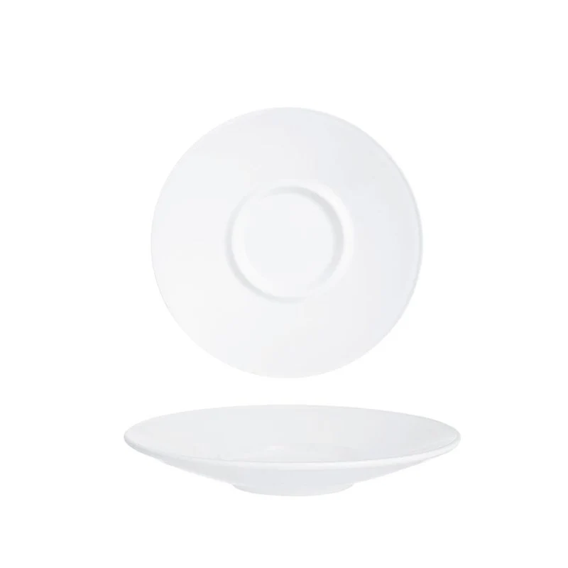12 cm - Intensity Baril Piattino Tazzina in Vetro Opale - Set 6 Pezzi
