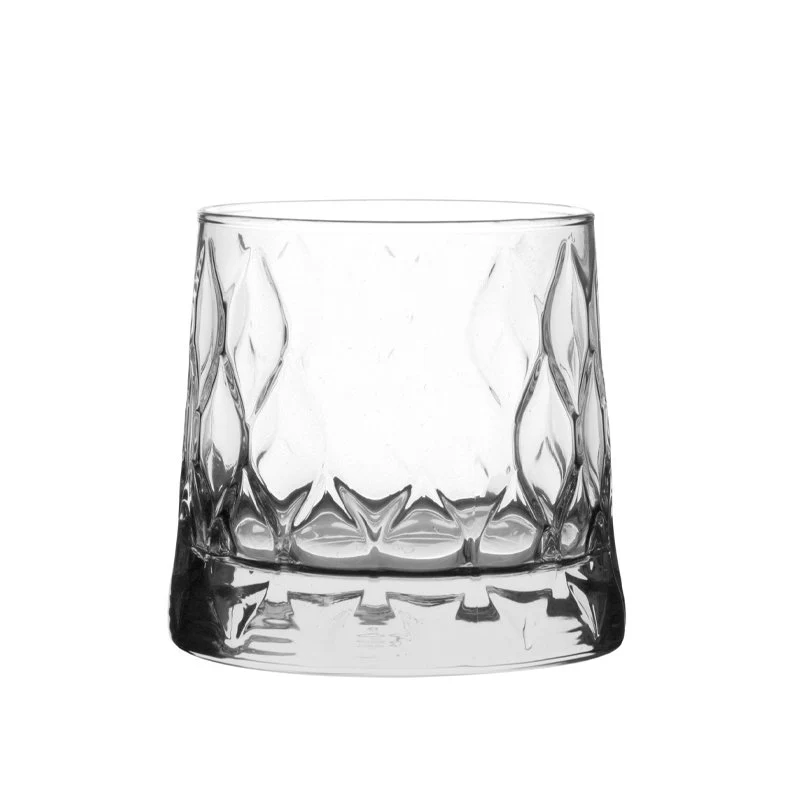 30 cl - Leafy Bicchiere Whisky in Vetro - Set 4 Pezzi