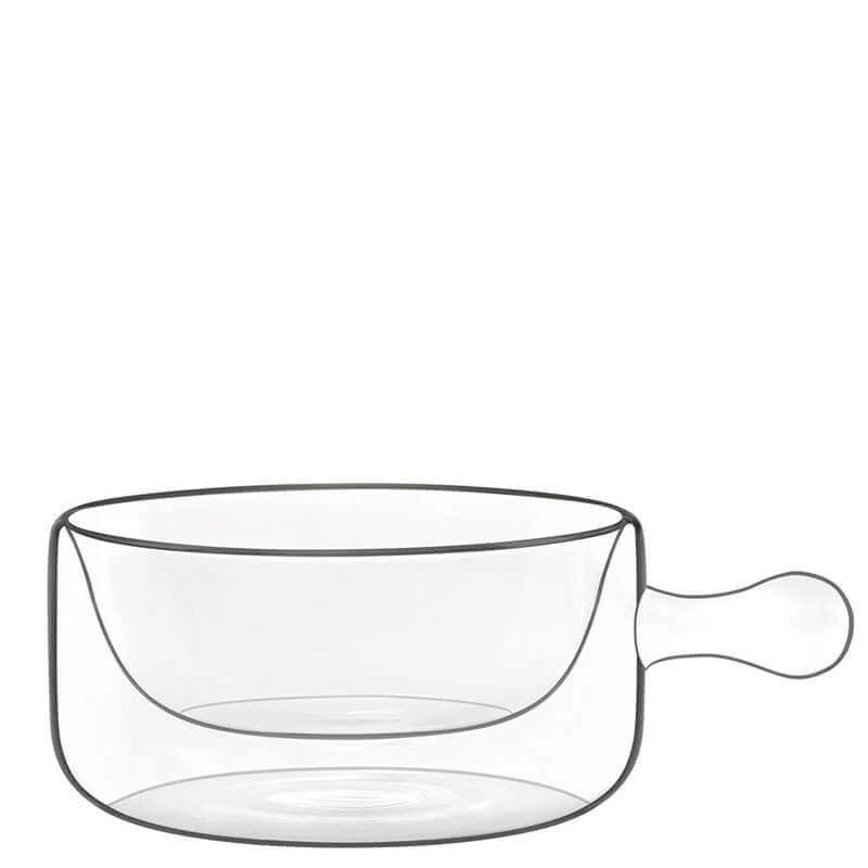 25 cl - Thermic Glass Tegamino in Vetro Borosilicato - Set 2 Pezzi