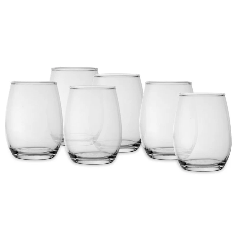 35 cl - Amber Bicchiere Acqua in Vetro - Set 6 Pezzi