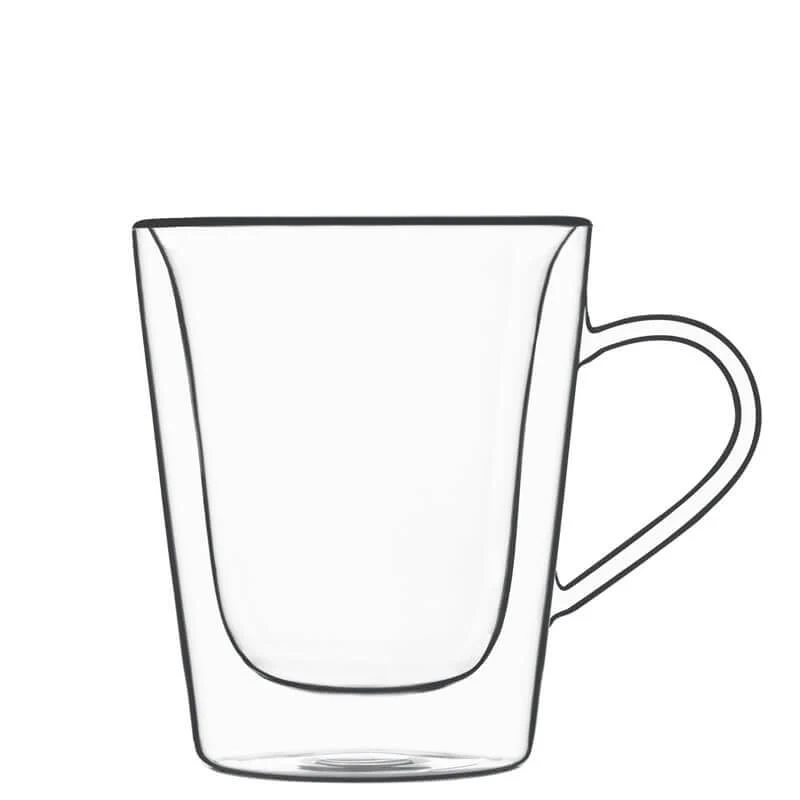 22 cl - Thermic Glass Tazzina Caffé in Vetro Borosilicato - Set 2 Pezzi