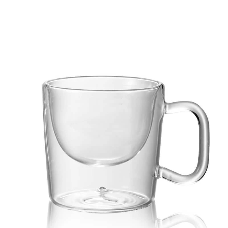 8.5 cl - Thermic Glass Tazzina Caffé India in Vetro Borosilicato - Set 2 Pezzi