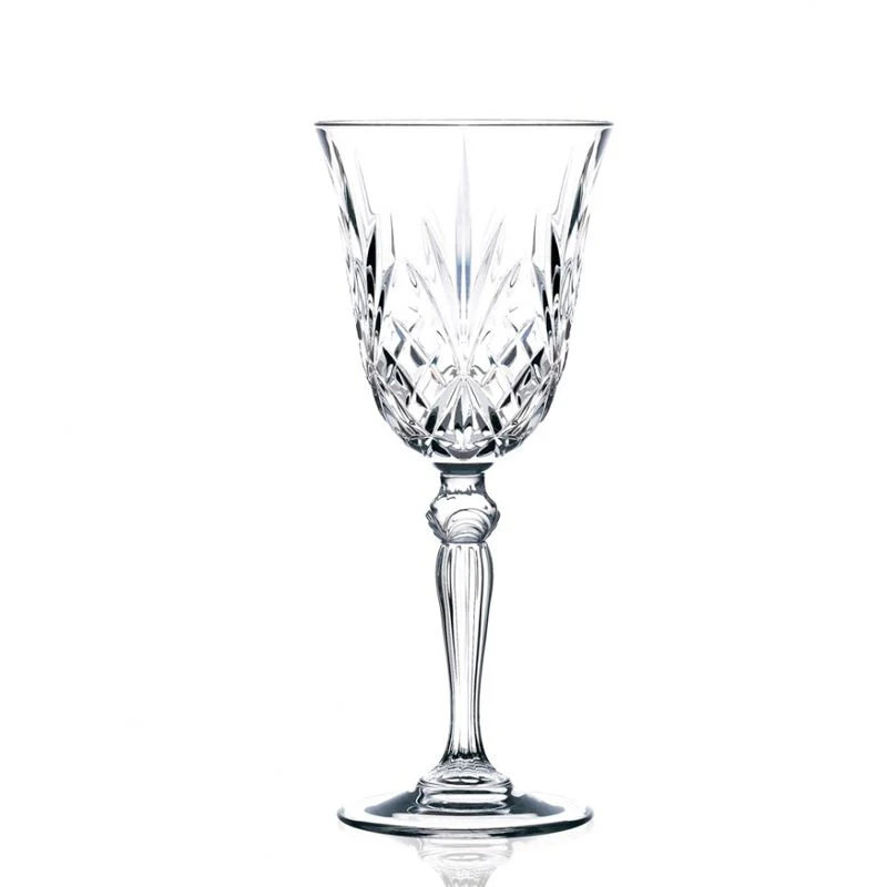 21 cl - Melodia Calice Vino Bianco in Vetro - Set 6 Pezzi