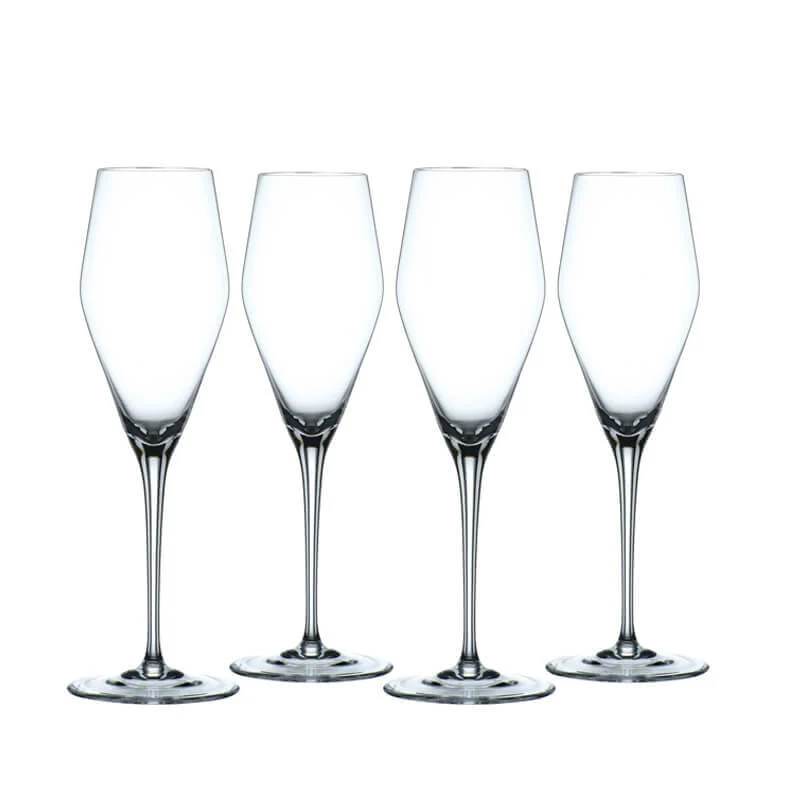 28 cl - ViNova Calice Flute in Vetro - Set 4 Pezzi