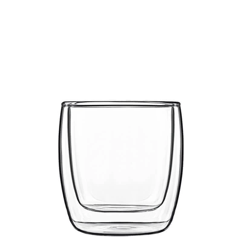 11 cl - Thermic Glass Michelangelo Bicchierino Caffé in Vetro Borosilicato - Set 2 Pezzi