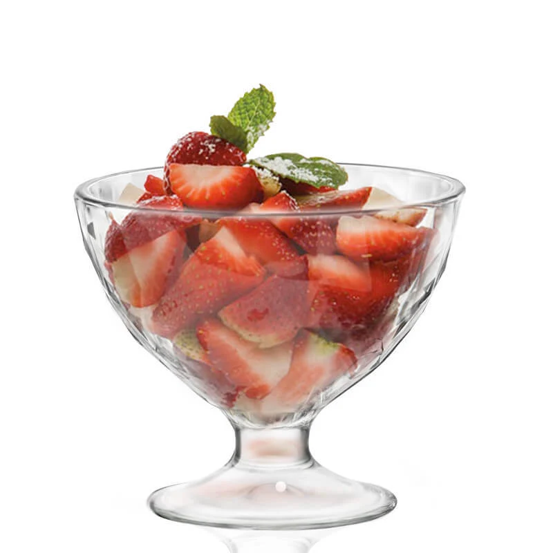 22.5 cl - Diamond Coppa Dessert in Vetro - Set 12 Pezzi