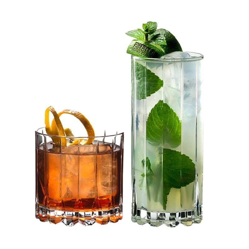 Rock & Highball Bicchiere Bibita in Vetro - Set 8 Pezzi
