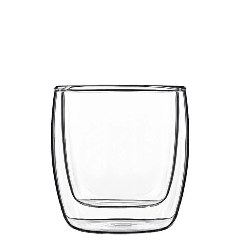 24 cl - Thermic Glass Michelangelo Bicchiere Cappuccino in Vetro Borosilicato - Set 2 Pezzi