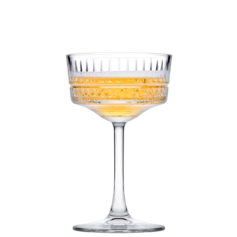 26 cl - Elysia Coppa Champagne in Vetro Temperato - Set 4 Pezzi