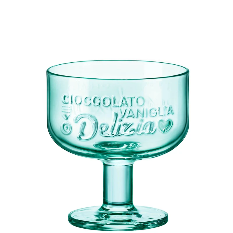 28 cl - Graphica Coppa Dessert in Vetro Temperato - Set 6 Pezzi