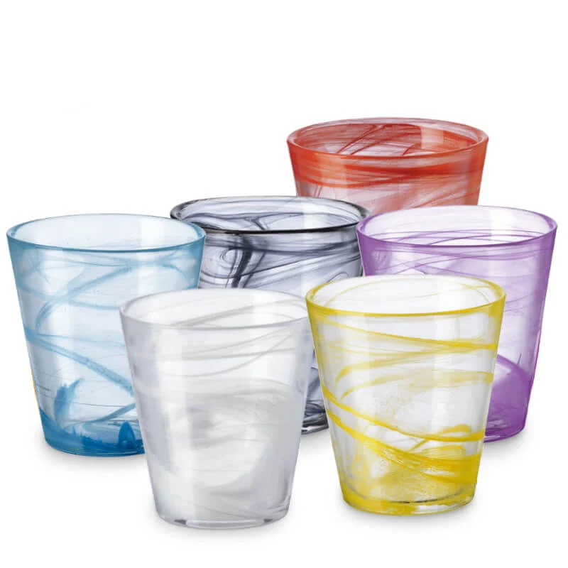 37 cl - Capri Bicchiere Acqua in Vetro - Set 6 Pezzi