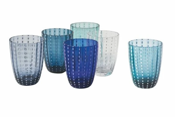 30 cl - Kalahari Bicchiere Acqua in Vetro - Set 6 Pezzi