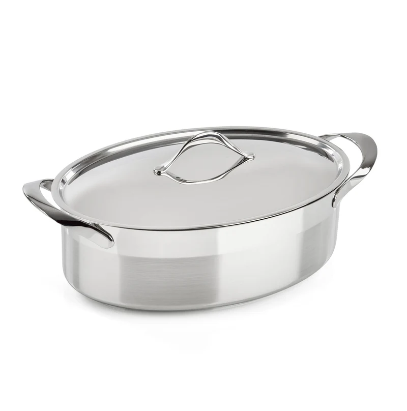 Casseruola ovale con coperchio
