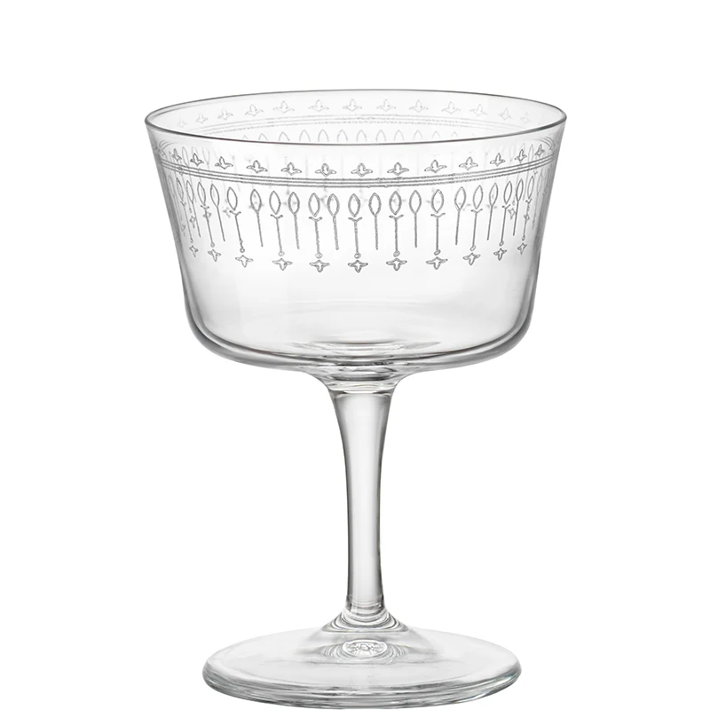 22 cl - Bartender Novecento Calice Cocktail in Vetro - Set 6 Pezzi
