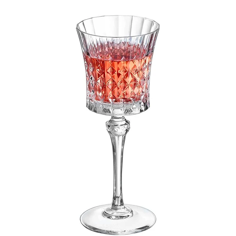 19 cl - Lady Diamond Calice Vino Bianco in Vetro - Set 6 Pezzi