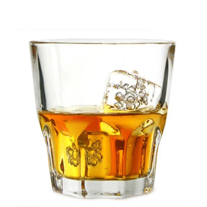 20 cl - Granity Bicchiere Whisky in Vetro Temperato - Set 6 Pezzi