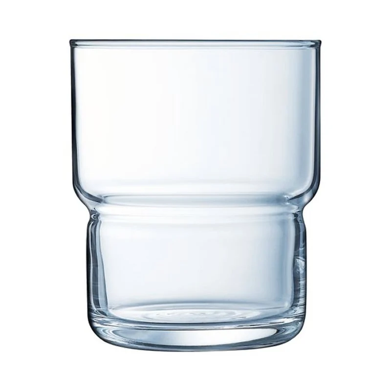 27 cl - LOG Bicchiere Bibita in Vetro - Set 6 Pezzi