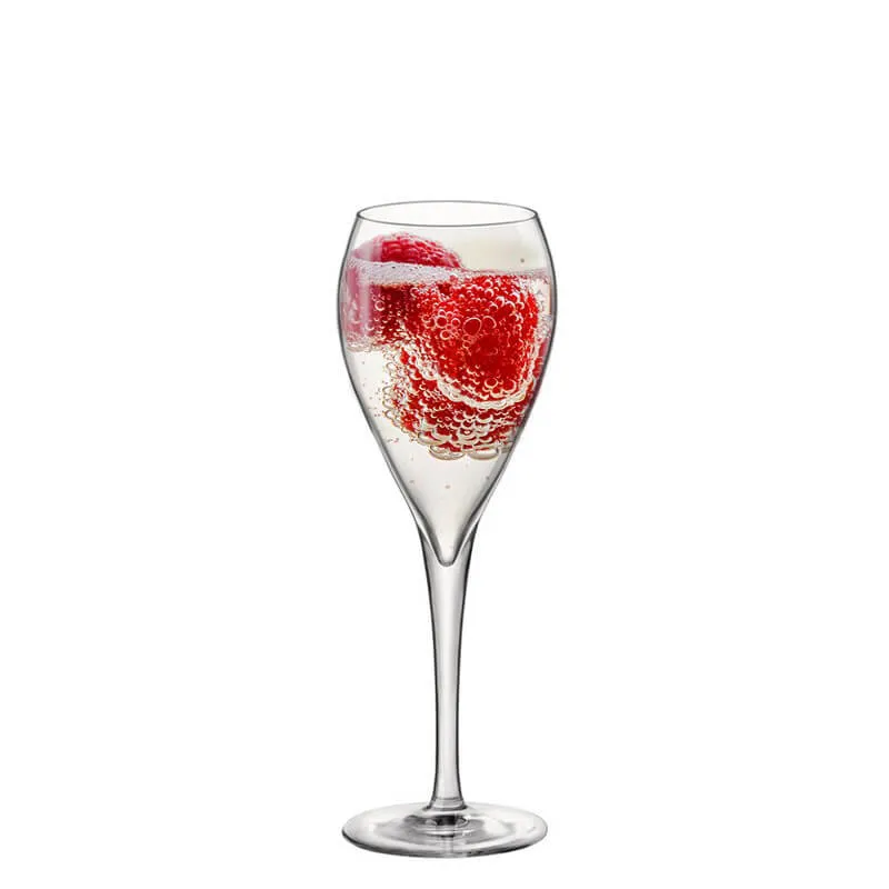 15 cl - InAlto Tre Sensi Calice Flute in Vetro - Set 6 Pezzi