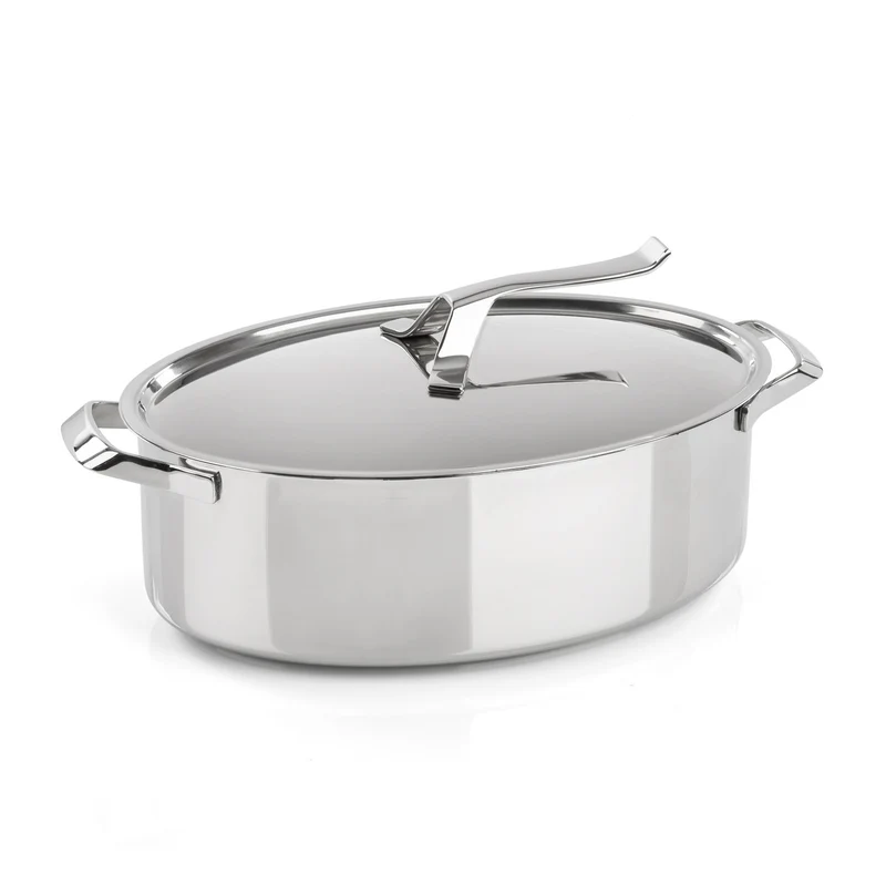 Casseruola ovale con coperchio