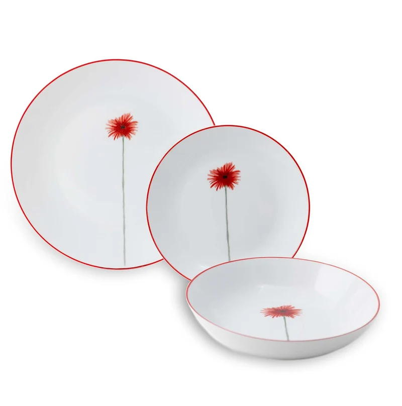 Flower Field Gerbera - set 3 piatti