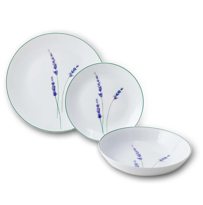 Flower Field Lavanda - set 3 piatti