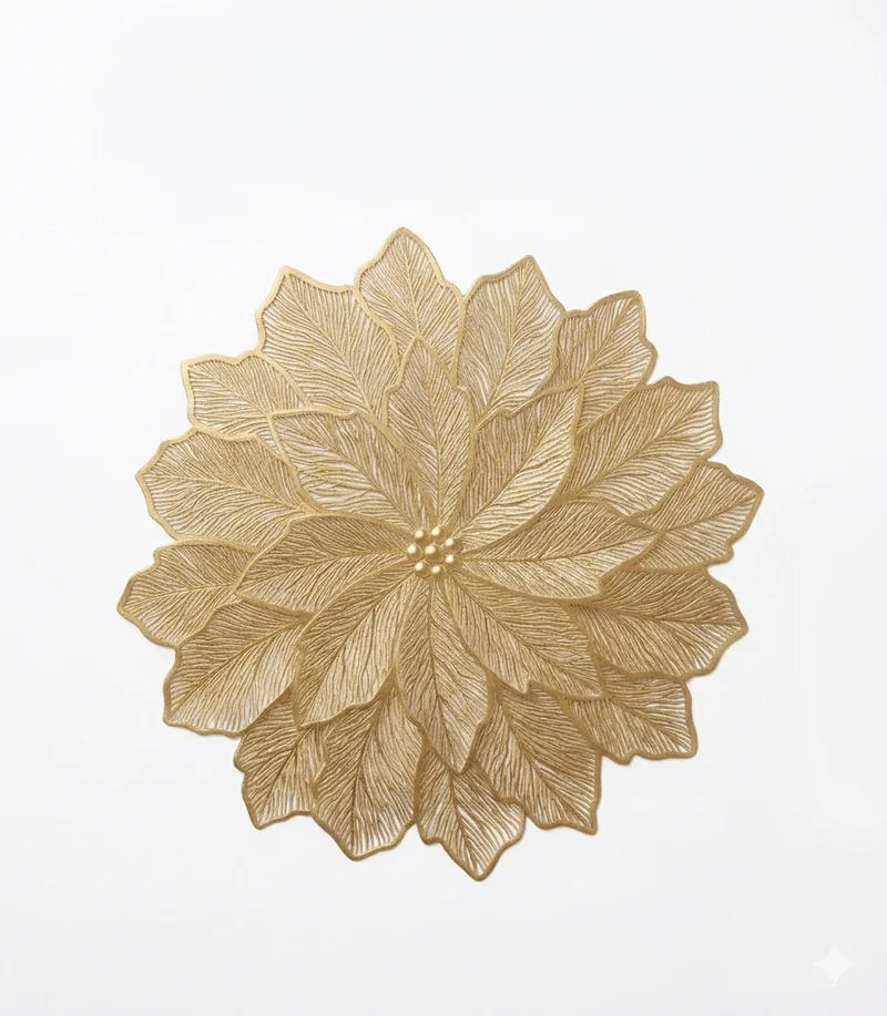 Fade - “Stella” Set 12 Tovagliette Oro / Sottopiatto