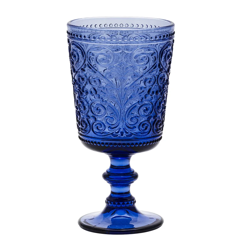 Galbiati "Acanto" set 6 calici vino 280 ml blu